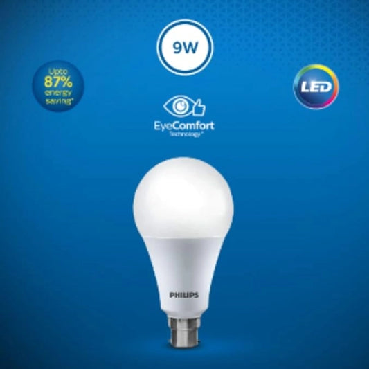 Philips 9-Watts B22 LED Cool Day White LED Bulb, Pack of 6, (Ace Saver)