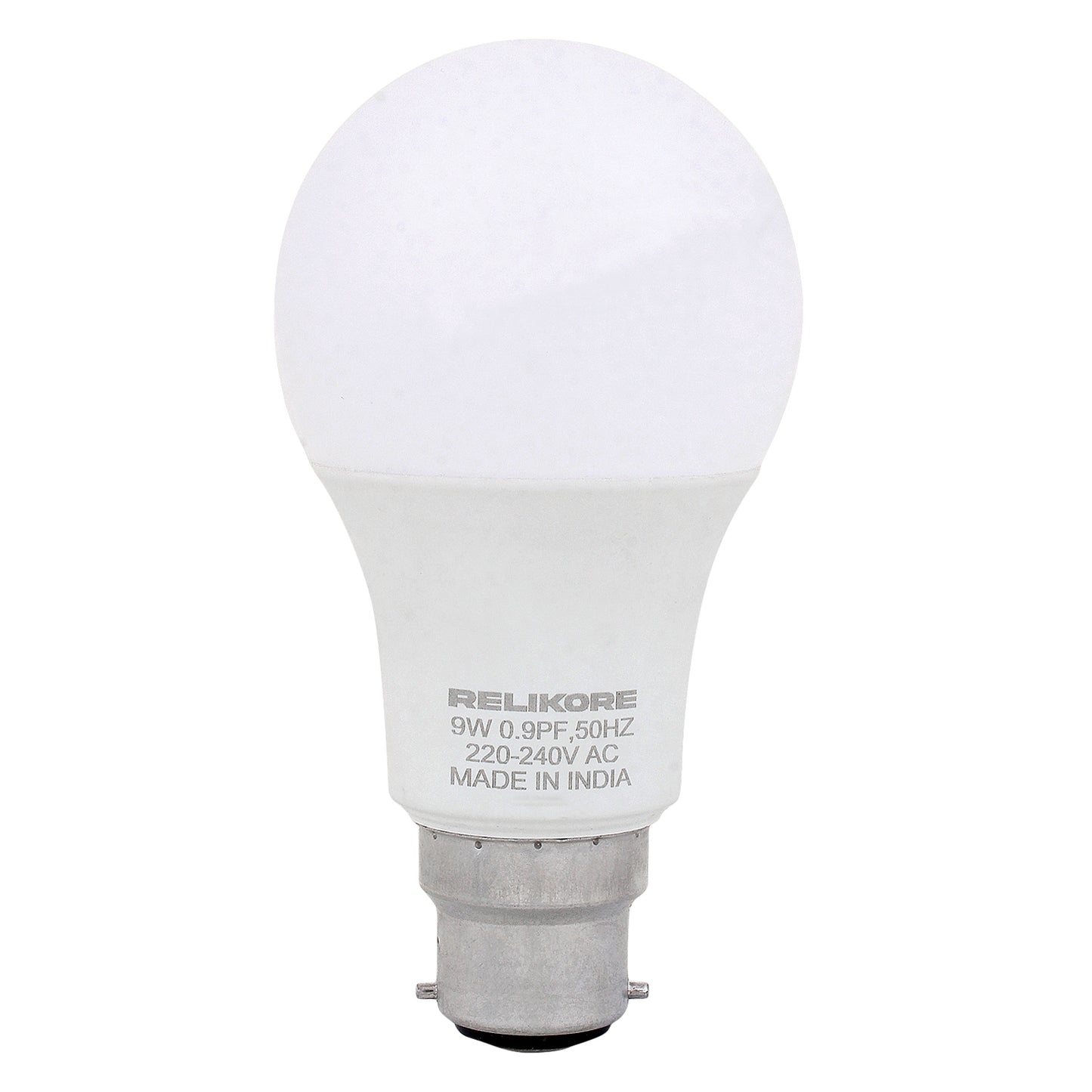 Relikore 09W Cool White LED Bulb | Pack Of 06