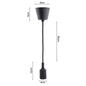 Ceiling Hanging Pendant Light with E27 Bulb Holder | With A60 Filament Bulb  |  Pack Of 02